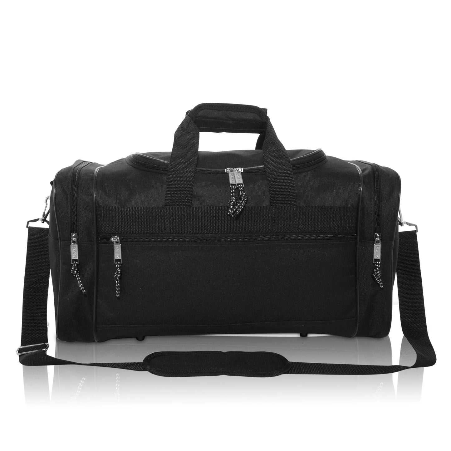 17" Blank Duffel Bag Duffle Travel Size Sports Durable Gym Bag in Black