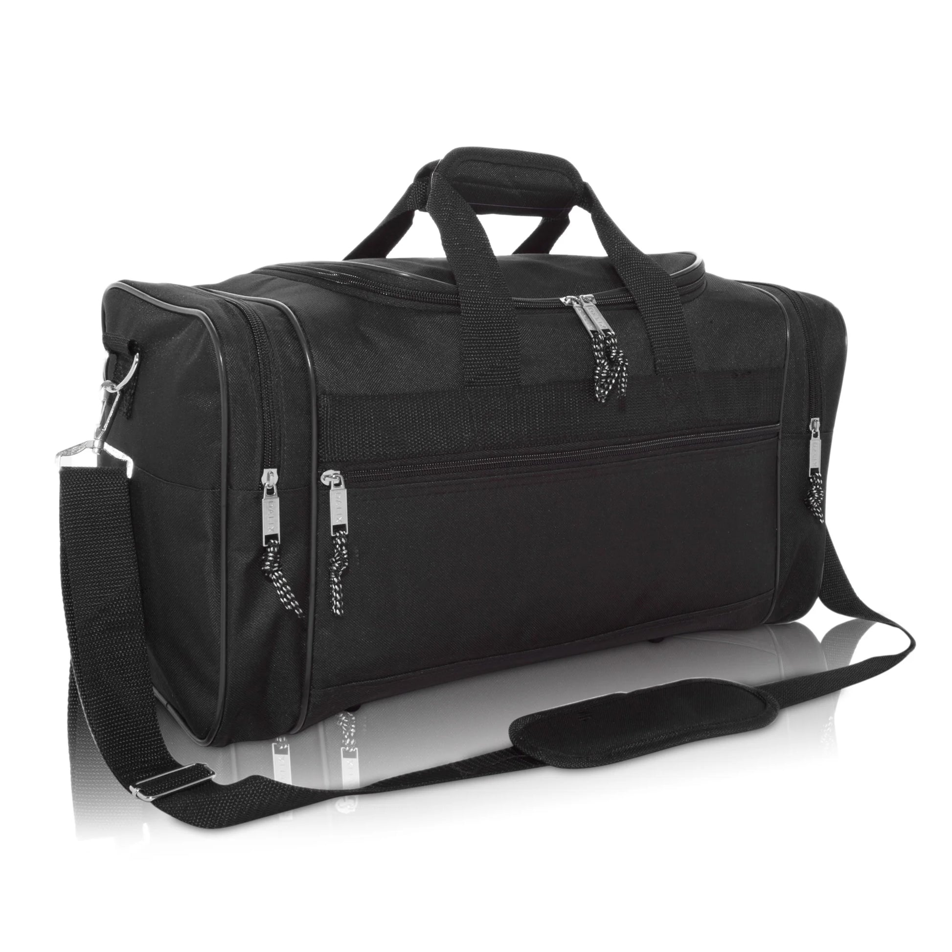 17" Blank Duffel Bag Duffle Travel Size Sports Durable Gym Bag in Black