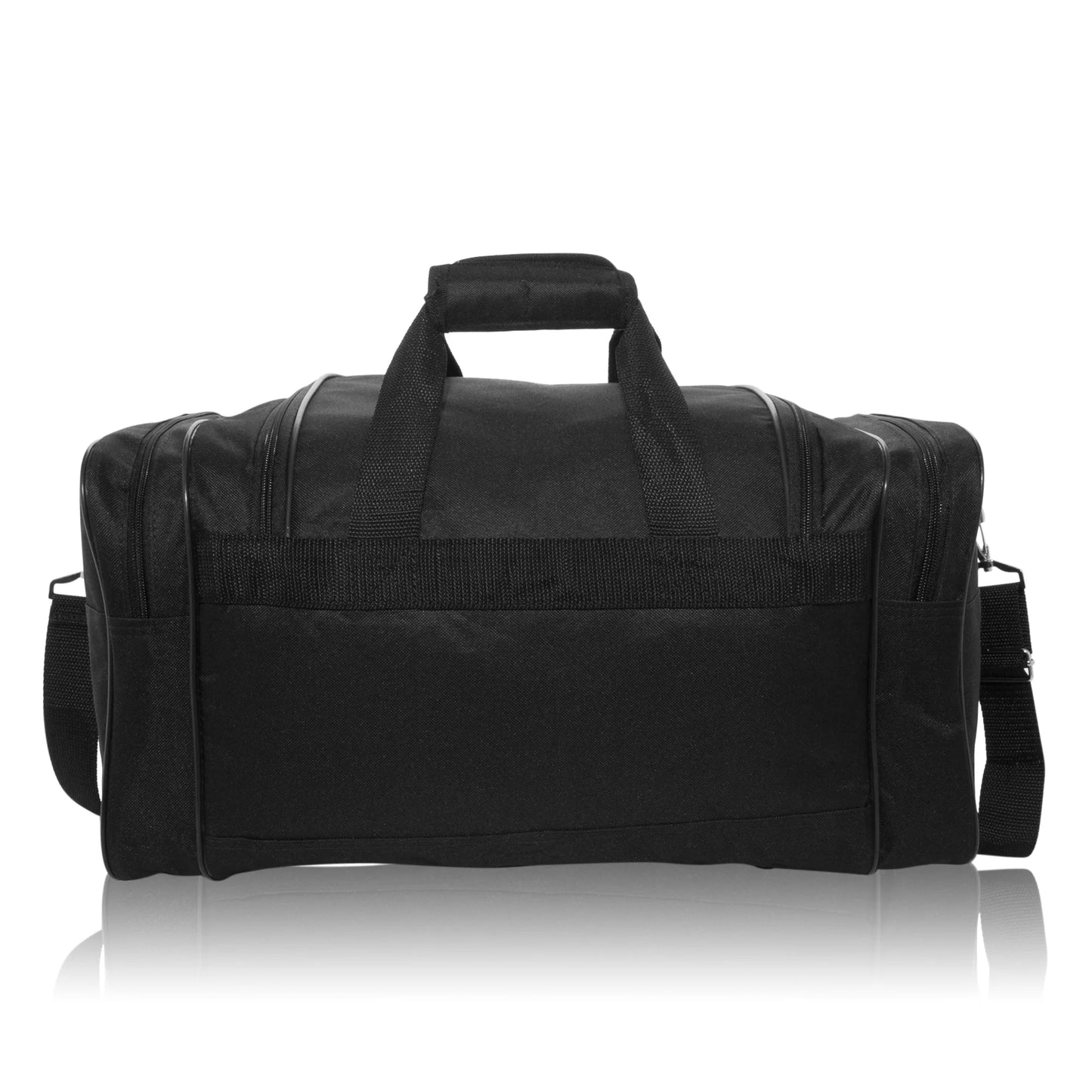 17" Blank Duffel Bag Duffle Travel Size Sports Durable Gym Bag in Black